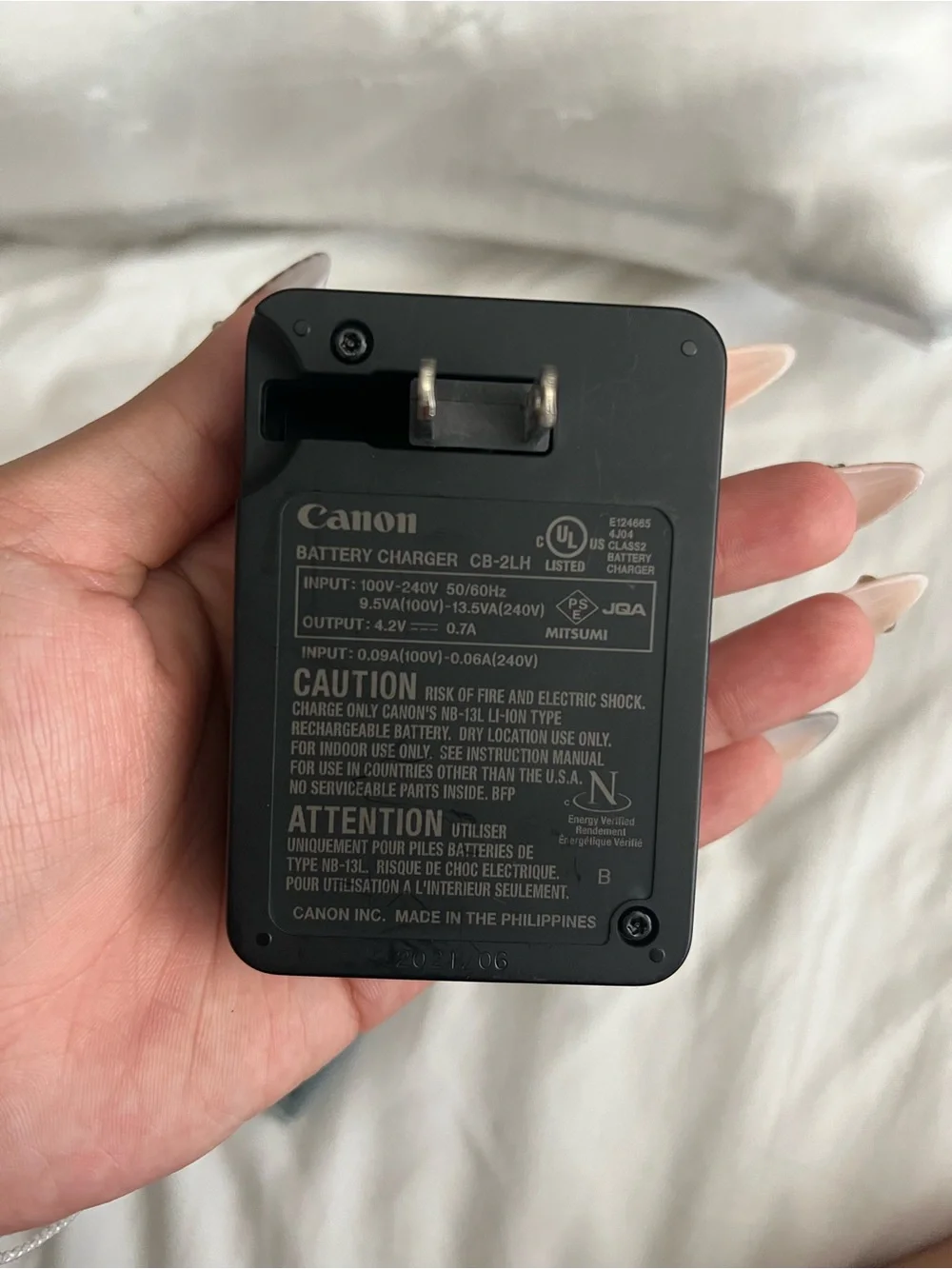 Canon NB-13L Rechargeable Camera Battery Light Gray